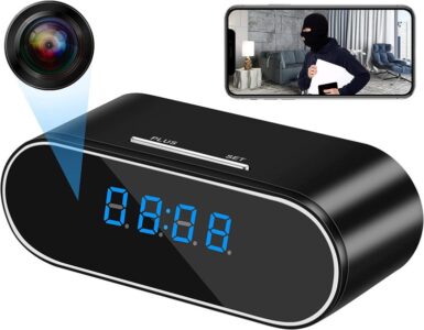 4k wifi spy table clock ip camera Wifi Table Clock Video Camera 1080p HD - Image 2