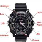HD 1080P Hidden Spy Camera Watch With Built-In 32GB Hidden Wrist Watch Camera Color (white & black)