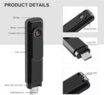 Hd 1080p body camera Mini Digital Vlogging Camera HD 1080P - Image 3