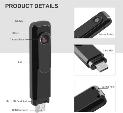Hd 1080p body camera Mini Digital Vlogging Camera HD 1080P
