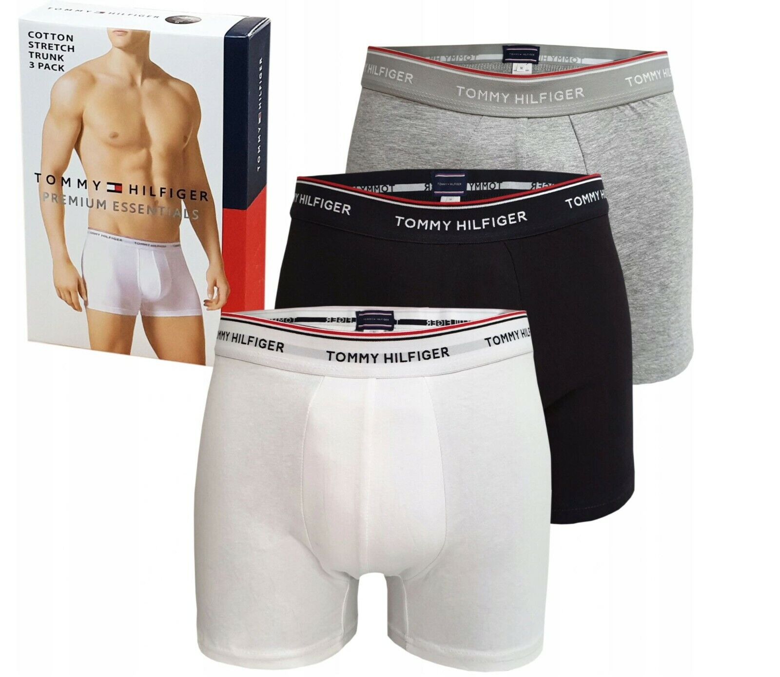 tomy Cotton Underwear Boxer for Men Tommy Hilfiger 3 Pcs - Image 1